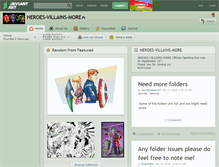 Tablet Screenshot of heroes-villains-more.deviantart.com