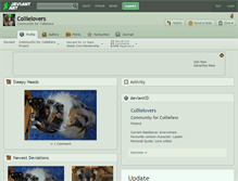 Tablet Screenshot of collielovers.deviantart.com