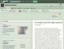 Tablet Screenshot of littlegreengamer.deviantart.com