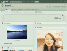Tablet Screenshot of i8myself.deviantart.com
