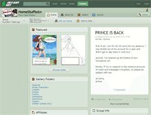 Tablet Screenshot of homestuffed.deviantart.com