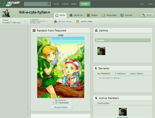 Tablet Screenshot of link-a-cute-hylian.deviantart.com