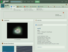 Tablet Screenshot of nj-92.deviantart.com
