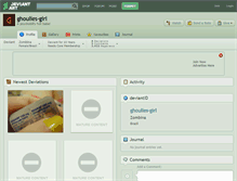 Tablet Screenshot of ghoulies-girl.deviantart.com
