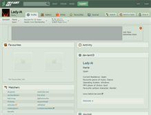 Tablet Screenshot of lady-m.deviantart.com