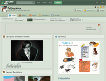 Tablet Screenshot of falljoydelux.deviantart.com