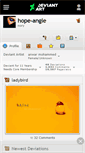 Mobile Screenshot of hope-angle.deviantart.com
