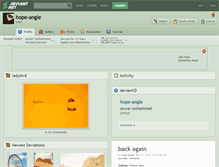 Tablet Screenshot of hope-angle.deviantart.com