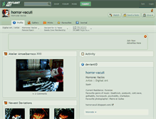 Tablet Screenshot of horror-vacuii.deviantart.com