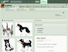 Tablet Screenshot of mossfang.deviantart.com
