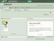 Tablet Screenshot of designinstruct.deviantart.com
