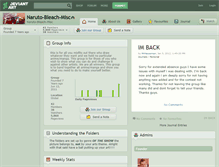 Tablet Screenshot of naruto-bleach-misc.deviantart.com