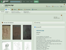 Tablet Screenshot of nakoma-jngx.deviantart.com
