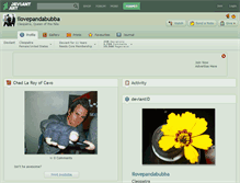 Tablet Screenshot of ilovepandabubba.deviantart.com