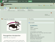 Tablet Screenshot of bl00diedhell.deviantart.com