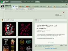 Tablet Screenshot of elaykidd.deviantart.com