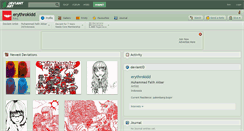 Desktop Screenshot of erythrokidd.deviantart.com