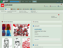 Tablet Screenshot of erythrokidd.deviantart.com