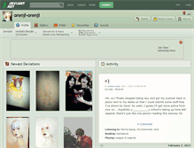 Tablet Screenshot of orenji-orenji.deviantart.com