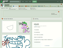 Tablet Screenshot of dashh0.deviantart.com