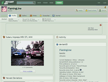 Tablet Screenshot of flamingline.deviantart.com