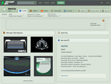Tablet Screenshot of merkie.deviantart.com