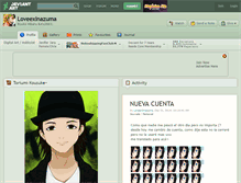 Tablet Screenshot of loveexinazuma.deviantart.com