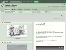 Tablet Screenshot of imaginary-shadow.deviantart.com