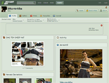 Tablet Screenshot of biku-no-kiba.deviantart.com