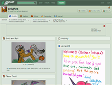 Tablet Screenshot of celuthea.deviantart.com