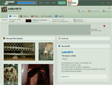 Tablet Screenshot of addict9870.deviantart.com