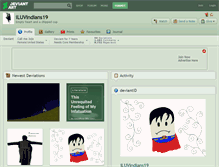 Tablet Screenshot of iluvindians19.deviantart.com