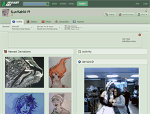 Tablet Screenshot of iluvkahl619.deviantart.com