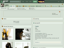 Tablet Screenshot of lopos.deviantart.com