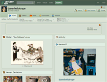 Tablet Screenshot of damnheliotrope.deviantart.com