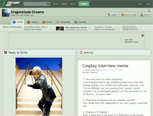 Tablet Screenshot of dragonblade-dreams.deviantart.com