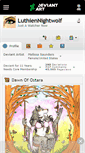 Mobile Screenshot of luthiennightwolf.deviantart.com