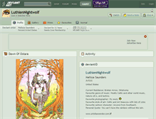 Tablet Screenshot of luthiennightwolf.deviantart.com