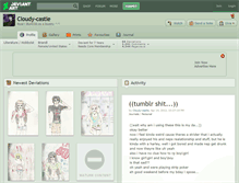 Tablet Screenshot of cloudy-castle.deviantart.com
