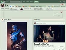 Tablet Screenshot of gryz.deviantart.com