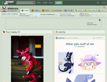 Tablet Screenshot of ellehcore.deviantart.com