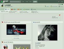 Tablet Screenshot of lunalight.deviantart.com