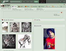 Tablet Screenshot of ecto87.deviantart.com