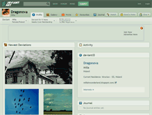 Tablet Screenshot of dragonova.deviantart.com