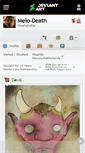 Mobile Screenshot of melo-death.deviantart.com