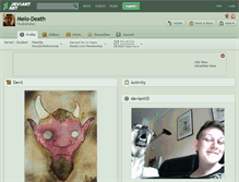 Tablet Screenshot of melo-death.deviantart.com