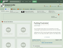 Tablet Screenshot of mymasterandme.deviantart.com