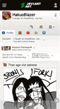 Mobile Screenshot of hakuoblazer.deviantart.com