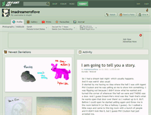Tablet Screenshot of imadreameroflove.deviantart.com