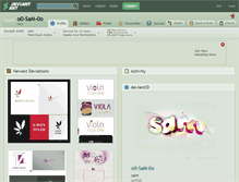 Tablet Screenshot of o0-sam-0o.deviantart.com